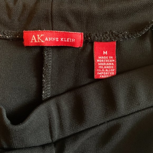 AK Anne Klein Medium Black Pants Stretch - Picture 3 of 3
